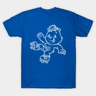 caring bear with roller skates T-Shirt